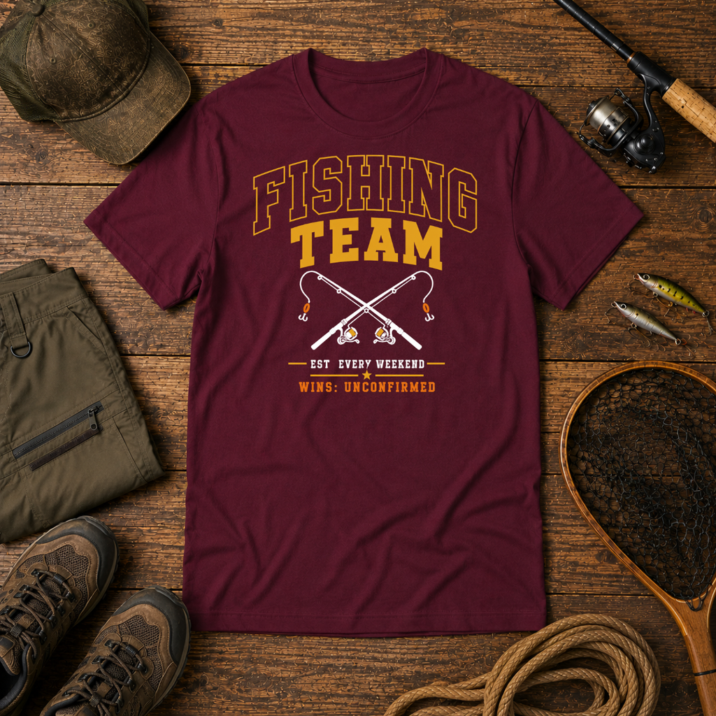 Fishing Team Established — The Bite Club Vintage Athletic Tee