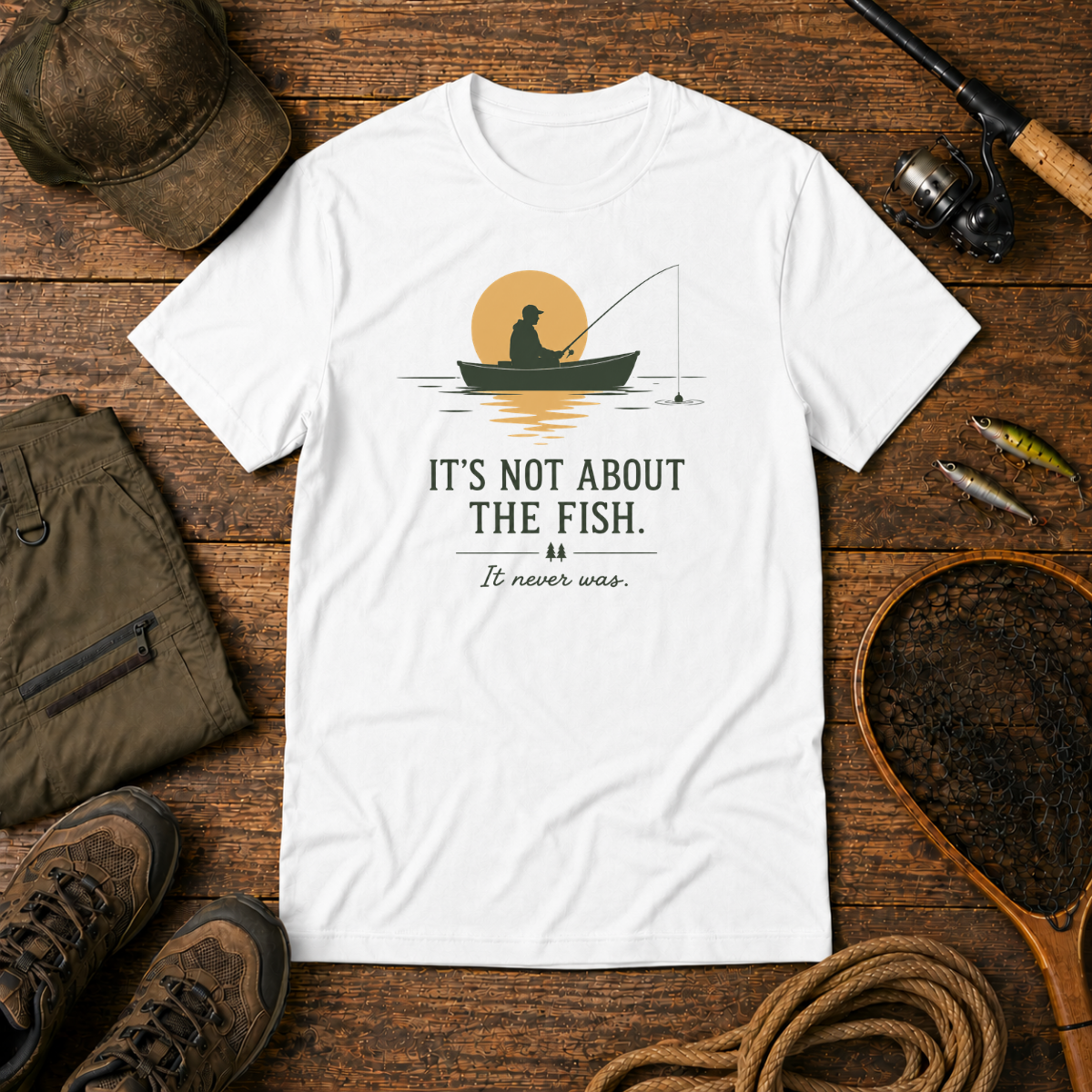 It's Not About The Fish — The Bite Club Fishing Tee