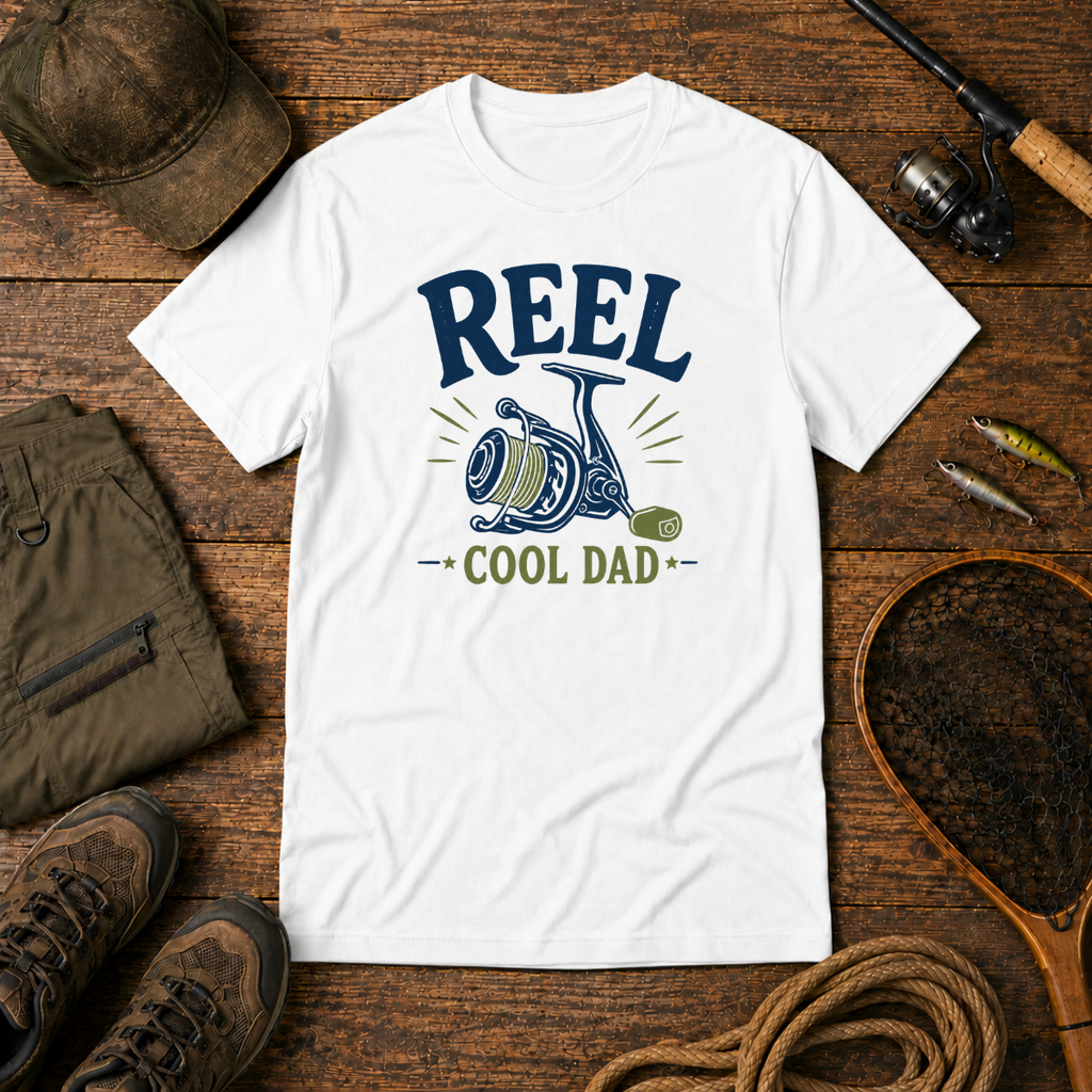 Reel Cool Dad — The Bite Club Fishing Tee