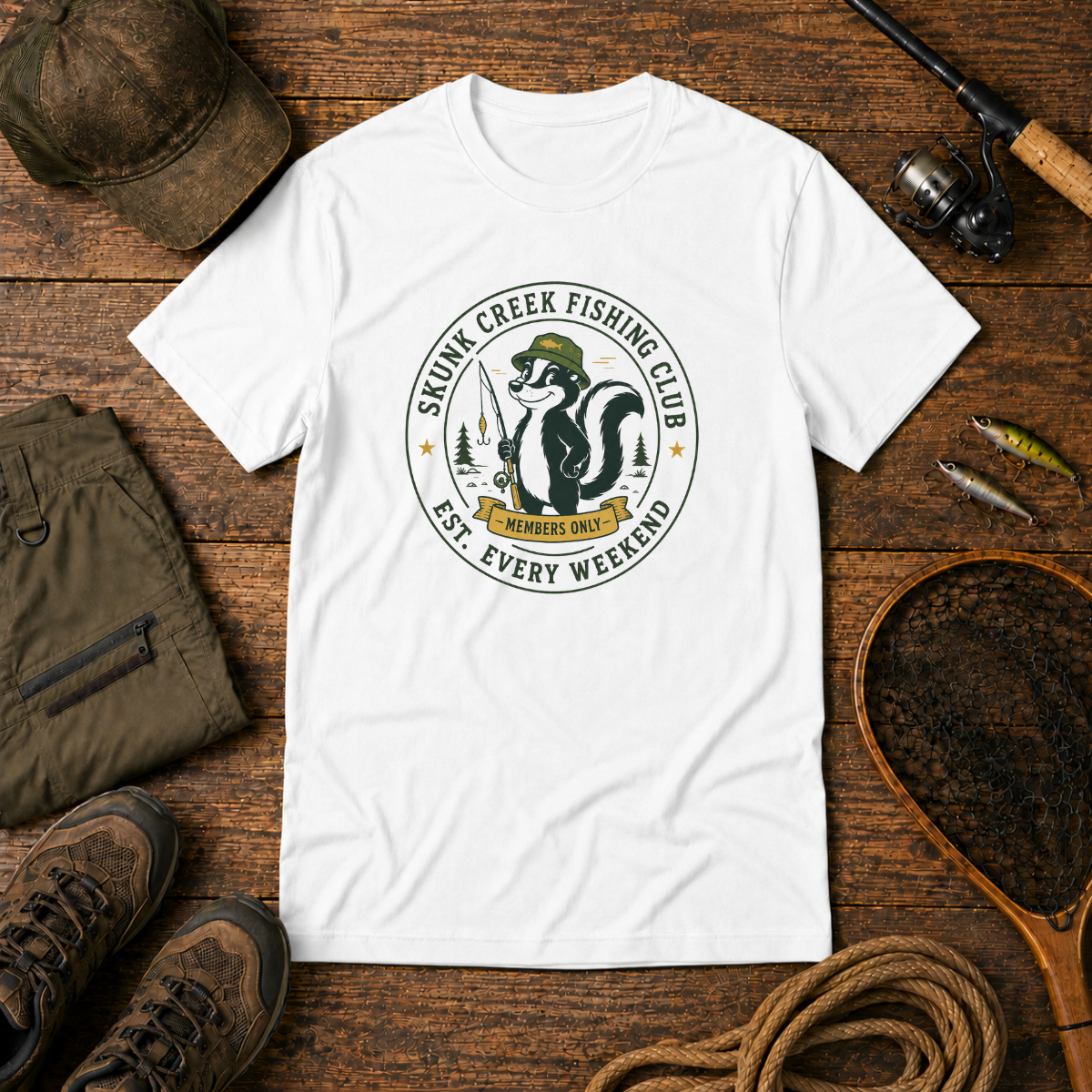 Skunk Creek Fishing Club — The Bite Club Fishing Tee