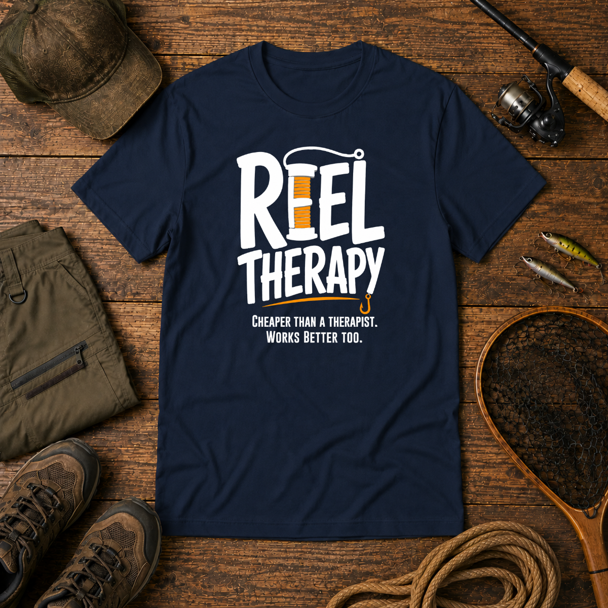 Reel Therapy — The Bite Club Fishing Tee
