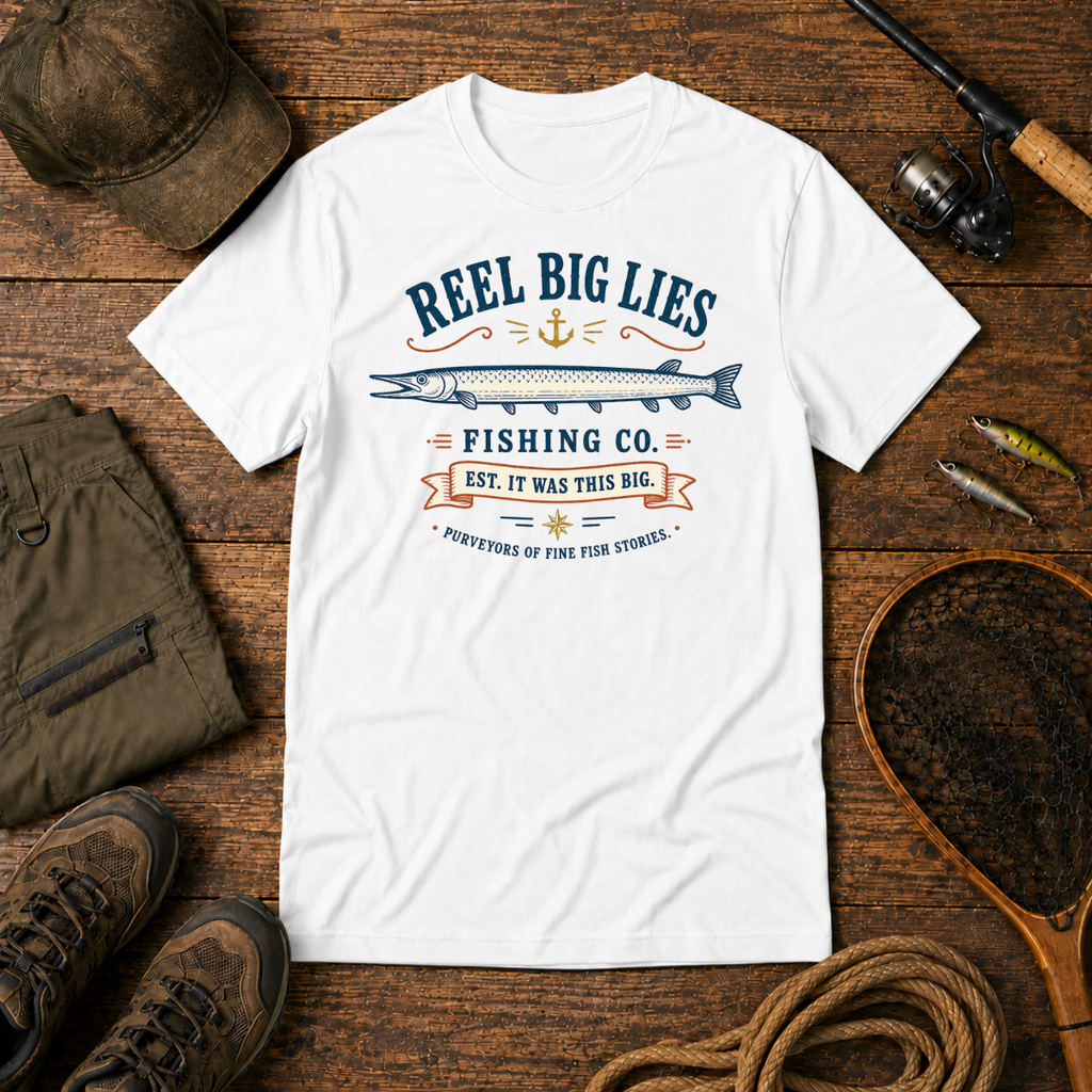 Reel Big Lies Fishing Co. — The Bite Club Fishing Tee