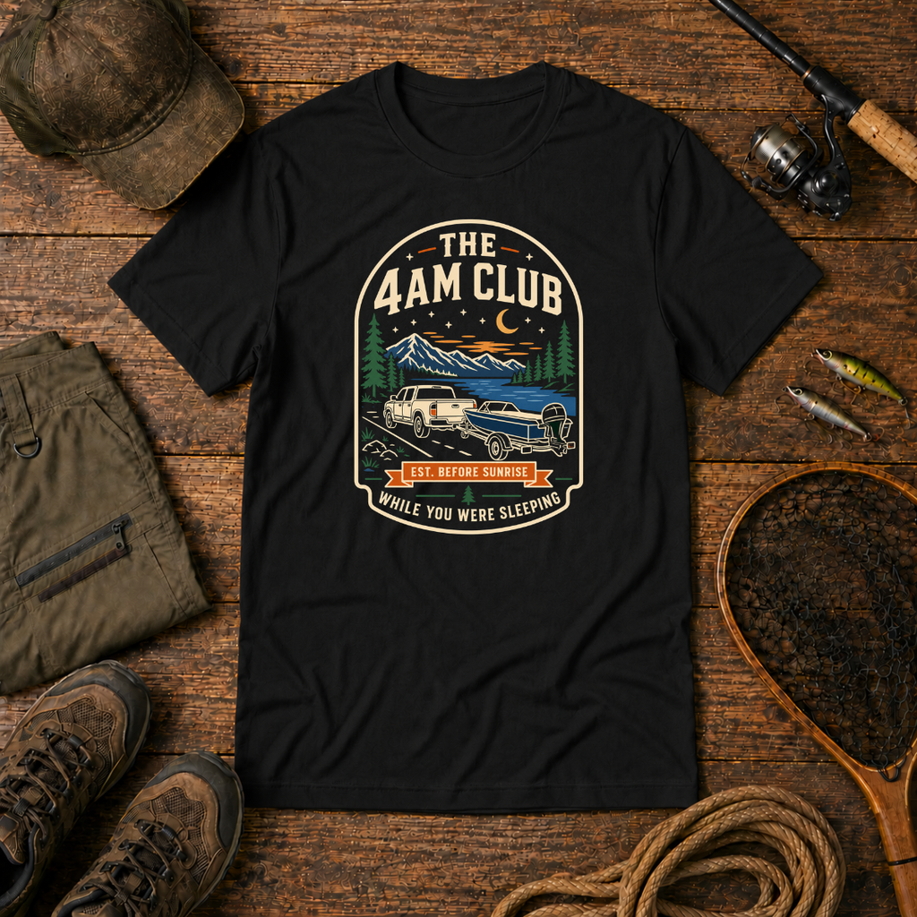 The 4AM Club Badge — The Bite Club Fishing Tee