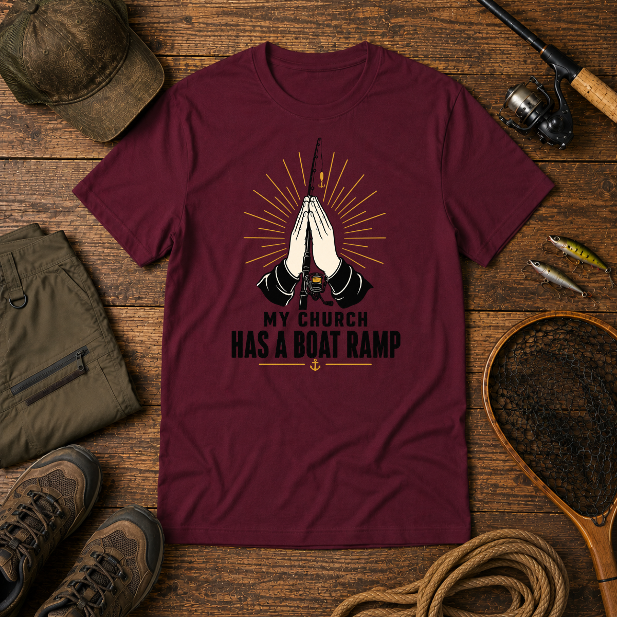 My Church Has A Boat Ramp — The Bite Club Fishing Tee