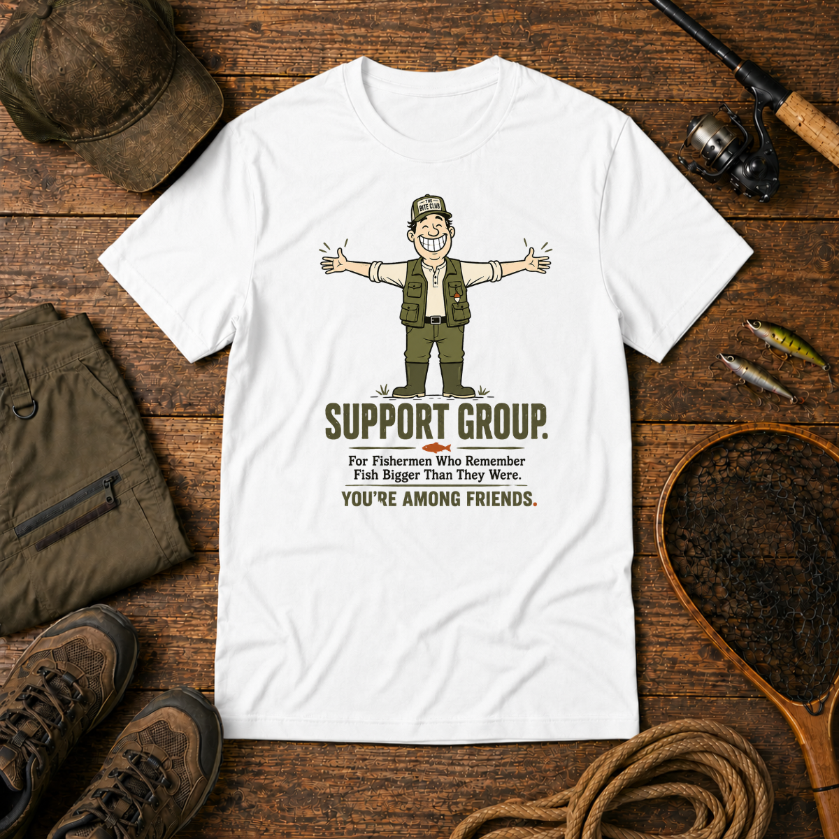 The Support Group — The Bite Club Fishing Tee